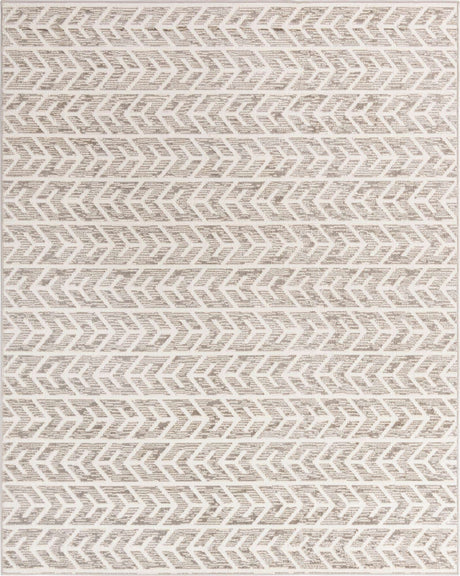 Beige 8' x 10' Sabrina Soto Outdoor Rectangle Rug