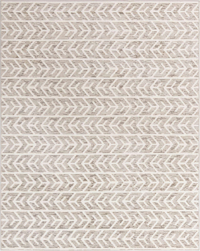 Beige 8' x 10' Sabrina Soto Outdoor Rectangle Rug