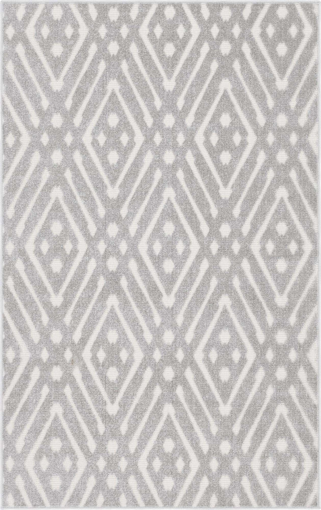 Gray 5' 1 x 8' Sabrina Soto Outdoor Rectangle Area Rug Weather Resistant for Patio, Deck, Terrace, Balcony, Porch Durable Carpet for Exterior Home Design for Sale at Rug Engine