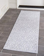 Gray 2' x 8' Sabrina Soto Outdoor Runner Area Rug Weather Resistant for Patio, Deck, Terrace, Balcony, Porch Durable Carpet for Exterior Home Design for Sale at Rug Engine