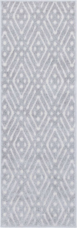 Gray 2' x 6' 1 Sabrina Soto Outdoor Runner Area Rug Weather Resistant for Patio, Deck, Terrace, Balcony, Porch Durable Carpet for Exterior Home Design for Sale at Rug Engine