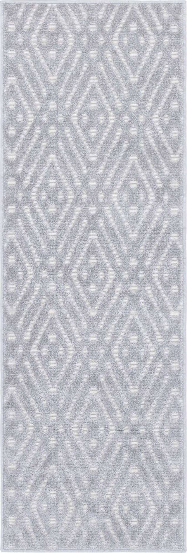 Gray 2' x 6' 1 Sabrina Soto Outdoor Runner Area Rug Weather Resistant for Patio, Deck, Terrace, Balcony, Porch Durable Carpet for Exterior Home Design for Sale at Rug Engine