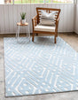 Light Blue 4' 1 x 6' 1 Sabrina Soto Outdoor Rectangle Rug