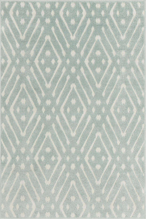 Light Blue 4' 1 x 6' 1 Sabrina Soto Outdoor Rectangle Rug
