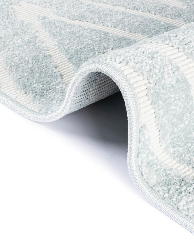 Light Blue 2' x 6' 1 Sabrina Soto Outdoor Runner Area Rug Weather Resistant for Patio, Deck, Terrace, Balcony, Porch Durable Carpet for Exterior Home Design for Sale at Rug Engine