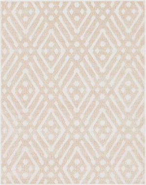 Beige 8' x 10' Sabrina Soto Outdoor Rectangle Area Rug Weather Resistant for Patio, Deck, Terrace, Balcony, Porch Durable Carpet for Exterior Home Design for Sale at Rug Engine