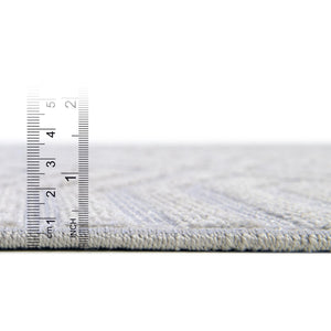 Gray 4' 1 x 6' 1 Sabrina Soto Outdoor Rectangle Area Rug Weather Resistant for Patio, Deck, Terrace, Balcony, Porch Durable Carpet for Exterior Home Design for Sale at Rug Engine