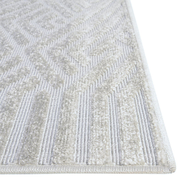 Gray 4' 1 x 6' 1 Sabrina Soto Outdoor Rectangle Area Rug Weather Resistant for Patio, Deck, Terrace, Balcony, Porch Durable Carpet for Exterior Home Design for Sale at Rug Engine