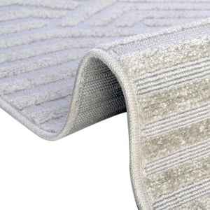 Gray 4' 1 x 6' 1 Sabrina Soto Outdoor Rectangle Area Rug Weather Resistant for Patio, Deck, Terrace, Balcony, Porch Durable Carpet for Exterior Home Design for Sale at Rug Engine