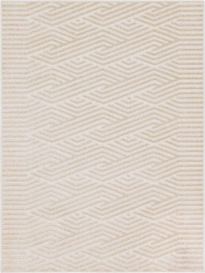 Beige 9' x 12' Sabrina Soto Outdoor Rectangle Area Rug Weather Resistant for Patio, Deck, Terrace, Balcony, Porch Durable Carpet for Exterior Home Design for Sale at Rug Engine