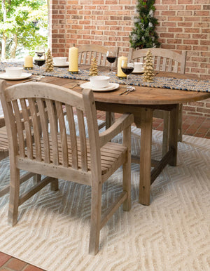 Beige 5' 1 x 8' Sabrina Soto Outdoor Rectangle Area Rug Weather Resistant for Patio, Deck, Terrace, Balcony, Porch Durable Carpet for Exterior Home Design for Sale at Rug Engine