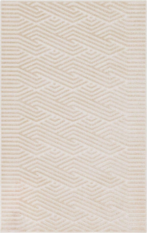 Beige 5' 1 x 8' Sabrina Soto Outdoor Rectangle Area Rug Weather Resistant for Patio, Deck, Terrace, Balcony, Porch Durable Carpet for Exterior Home Design for Sale at Rug Engine