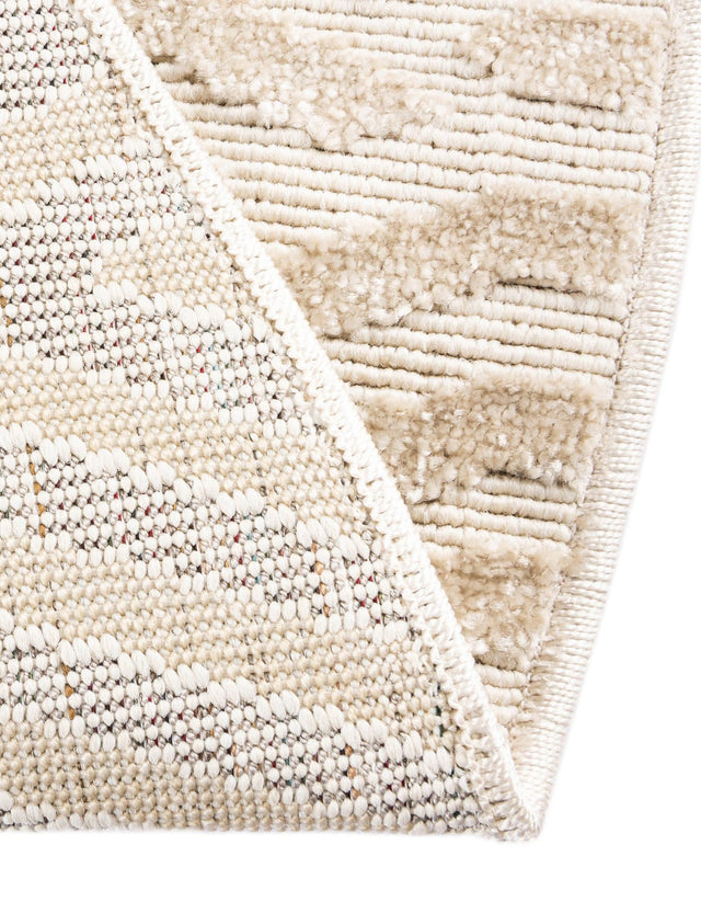 Beige 8' x 8' Sabrina Soto Outdoor Round Area Rug Weather Resistant for Patio, Deck, Terrace, Balcony, Porch Durable Carpet for Exterior Home Design for Sale at Rug Engine