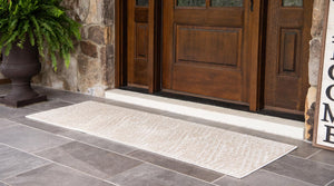 Beige 2' x 8' Sabrina Soto Outdoor Runner Area Rug Weather Resistant for Patio, Deck, Terrace, Balcony, Porch Durable Carpet for Exterior Home Design for Sale at Rug Engine
