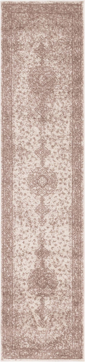 Light Brown 2' x 8' 8 Bromley Runner Area Rug 100% Polypropylene With Cotton Backing Vintage Distressed Colorful Traditional Carpet for Living Dining Rooms Offices for Sale at Rug Engine