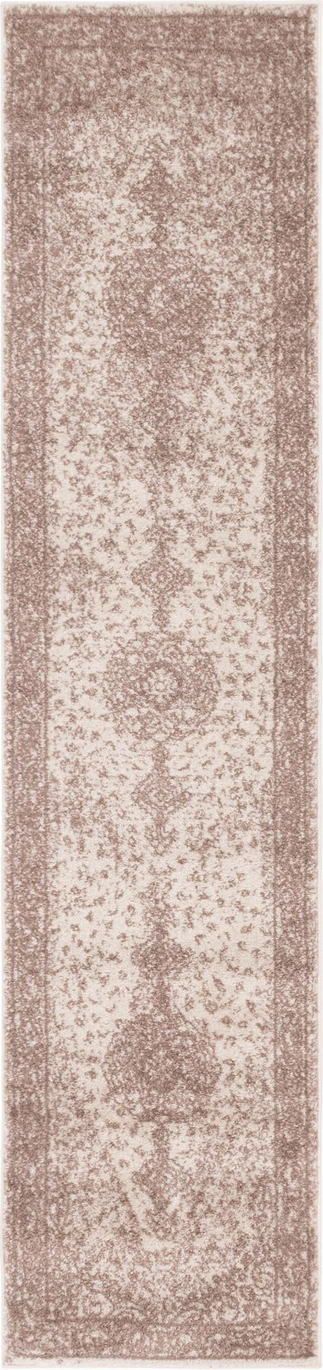 Light Brown 2' x 8' 8 Bromley Runner Area Rug 100% Polypropylene With Cotton Backing Vintage Distressed Colorful Traditional Carpet for Living Dining Rooms Offices for Sale at Rug Engine