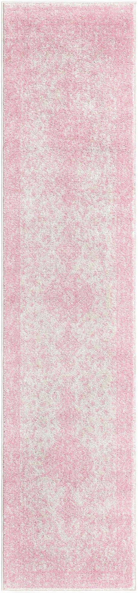 Pink 2' x 9' Bromley Runner Area Rug 100% Polypropylene With Cotton Backing Vintage Distressed Colorful Traditional Carpet for Living Dining Rooms Offices for Sale at Rug Engine