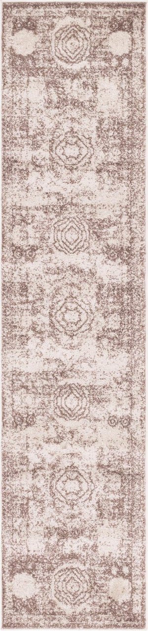 Light Brown 2' x 8' 8 Bromley Runner Area Rug 100% Polypropylene With Cotton Backing Vintage Distressed Colorful Traditional Carpet for Living Dining Rooms Offices for Sale at Rug Engine