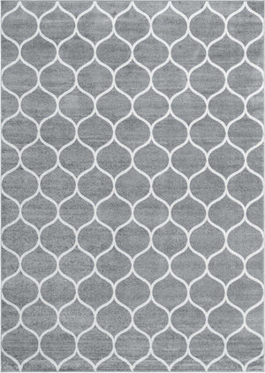 Light Gray 10' x 14' 1 Trellis Frieze Rectangle Area Rug Geometric Modern Unique Stain Resistant Easy Clean Carpet for Living, Dining, Bedrooms, Office for Sale at Rug Engine