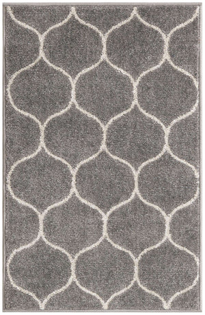 Light Gray 2' x 3' 1 Trellis Frieze Rectangle Area Rug Geometric Modern Unique Stain Resistant Easy Clean Carpet for Living, Dining, Bedrooms, Office for Sale at Rug Engine