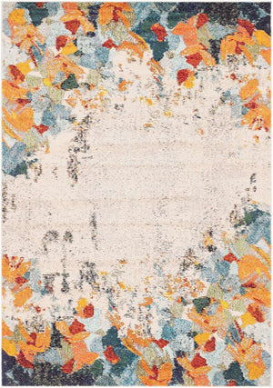 Multicolor 7' 1 x 10' Chromatic Rectangle Area Rug 100% Polypropylene With Cotton Backing Abstract Modern Colorful Carpet Mat for Home Decor & Interior Design for Sale at Rug Engine