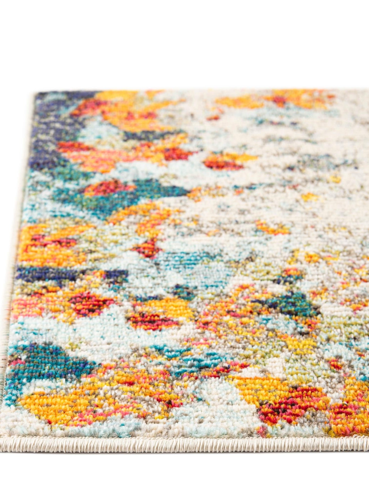 Multicolor 9' x 12' Chromatic Rectangle Area Rug 100% Polypropylene With Cotton Backing Abstract Modern Colorful Carpet Mat for Home Decor & Interior Design for Sale at Rug Engine