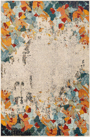 Multicolor 4' x 6' Chromatic Rectangle Area Rug 100% Polypropylene With Cotton Backing Abstract Modern Colorful Carpet Mat for Home Decor & Interior Design for Sale at Rug Engine