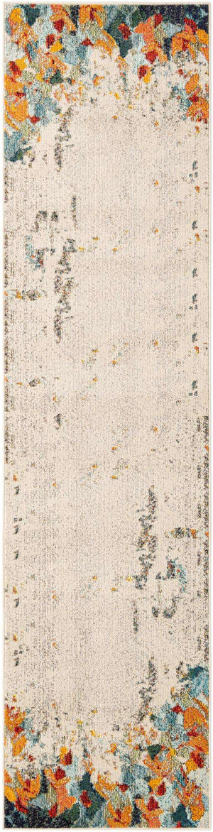 Multicolor 2' 7 x 10' Chromatic Runner Area Rug 100% Polypropylene With Cotton Backing Abstract Modern Colorful Carpet Mat for Home Decor & Interior Design for Sale at Rug Engine