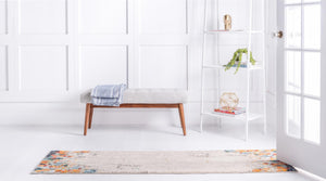 Multicolor 2' 7 x 10' Chromatic Runner Area Rug 100% Polypropylene With Cotton Backing Abstract Modern Colorful Carpet Mat for Home Decor & Interior Design for Sale at Rug Engine