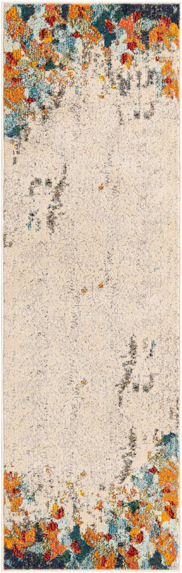 Multicolor 2' 2 x 6' 9 Chromatic Runner Area Rug 100% Polypropylene With Cotton Backing Abstract Modern Colorful Carpet Mat for Home Decor & Interior Design for Sale at Rug Engine