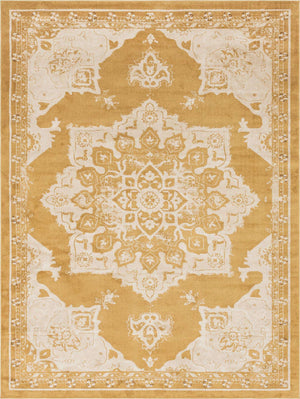 Yellow 9' x 12' 2 Utopia Rectangle Area Rug Traditional Vintage Persian Inspired Vivid Color Durable Carpet for Unique Interiors for Sale at Rug Engine