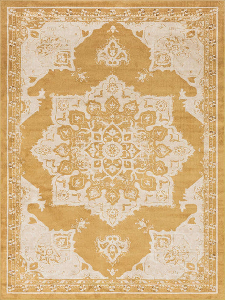 Yellow 9' x 12' 2 Utopia Rectangle Area Rug Traditional Vintage Persian Inspired Vivid Color Durable Carpet for Unique Interiors for Sale at Rug Engine