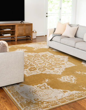 Yellow 2' 2 x 3' 1 Utopia Rectangle Area Rug Traditional Vintage Persian Inspired Vivid Color Durable Carpet for Unique Interiors for Sale at Rug Engine