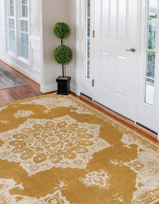Yellow 2' 2 x 3' 1 Utopia Rectangle Area Rug Traditional Vintage Persian Inspired Vivid Color Durable Carpet for Unique Interiors for Sale at Rug Engine