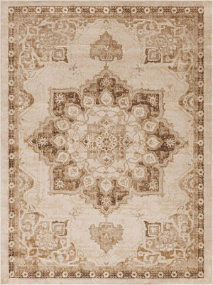 Beige 9' x 12' Utopia Rectangle Area Rug Traditional Vintage Persian Inspired Vivid Color Durable Carpet for Unique Interiors for Sale at Rug Engine