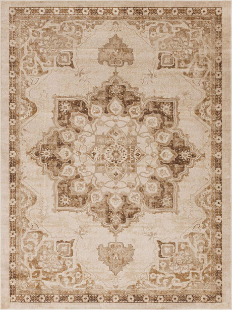Beige 9' x 12' Utopia Rectangle Area Rug Traditional Vintage Persian Inspired Vivid Color Durable Carpet for Unique Interiors for Sale at Rug Engine