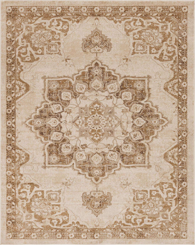 Beige 8' x 10' Utopia Rectangle Area Rug Traditional Vintage Persian Inspired Vivid Color Durable Carpet for Unique Interiors for Sale at Rug Engine