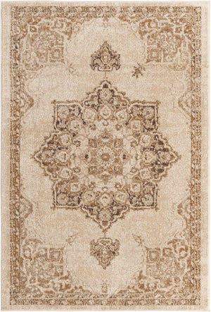 Beige 4' 1 x 6' 1 Utopia Rectangle Area Rug Traditional Vintage Persian Inspired Vivid Color Durable Carpet for Unique Interiors for Sale at Rug Engine