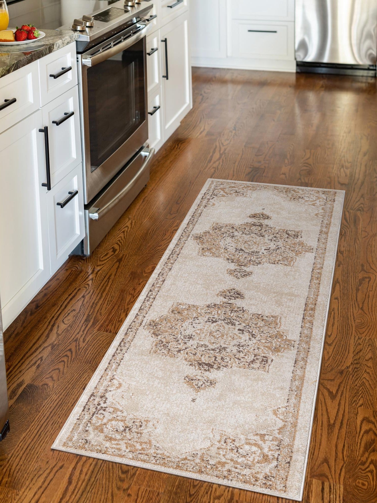 Beige 2' x 6' 1 Utopia Runner Area Rug Traditional Vintage Persian Inspired Vivid Color Durable Carpet for Unique Interiors for Sale at Rug Engine