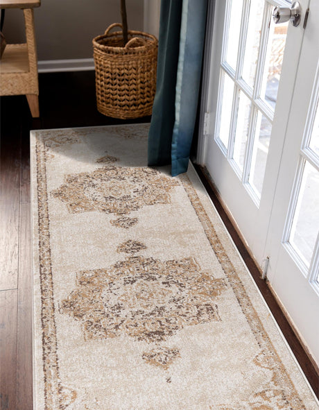 Beige 2' 7 x 10' Utopia Runner Area Rug Traditional Vintage Persian Inspired Vivid Color Durable Carpet for Unique Interiors for Sale at Rug Engine