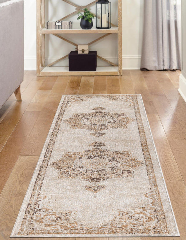 Beige 2' x 6' 1 Utopia Runner Area Rug Traditional Vintage Persian Inspired Vivid Color Durable Carpet for Unique Interiors for Sale at Rug Engine