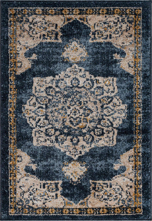 Navy Blue 2' 2 x 3' 1 Utopia Rectangle Area Rug Traditional Vintage Persian Inspired Vivid Color Durable Carpet for Unique Interiors for Sale at Rug Engine