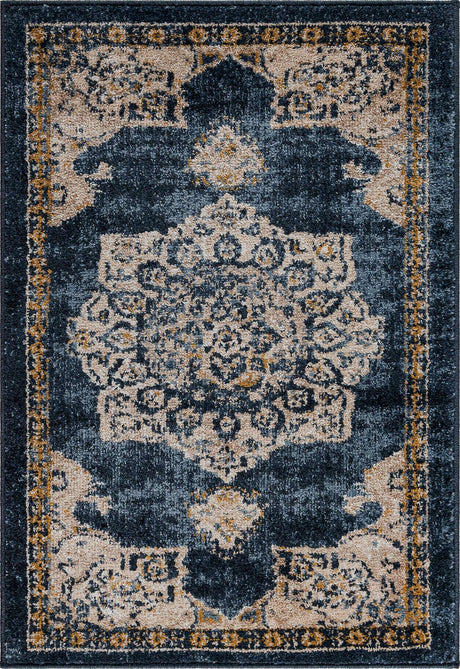 Navy Blue 2' 2 x 3' 1 Utopia Rectangle Area Rug Traditional Vintage Persian Inspired Vivid Color Durable Carpet for Unique Interiors for Sale at Rug Engine