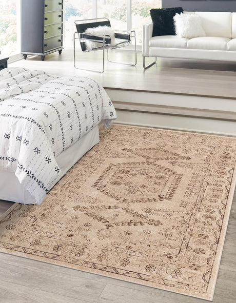 Beige 2' 2 x 3' Utopia Rectangle Area Rug Traditional Vintage Persian Inspired Vivid Color Durable Carpet for Unique Interiors for Sale at Rug Engine