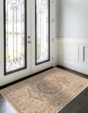 Beige 2' 2 x 3' Utopia Rectangle Area Rug Traditional Vintage Persian Inspired Vivid Color Durable Carpet for Unique Interiors for Sale at Rug Engine