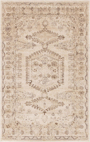 Beige 5' x 8' Utopia Rectangle Area Rug Traditional Vintage Persian Inspired Vivid Color Durable Carpet for Unique Interiors for Sale at Rug Engine