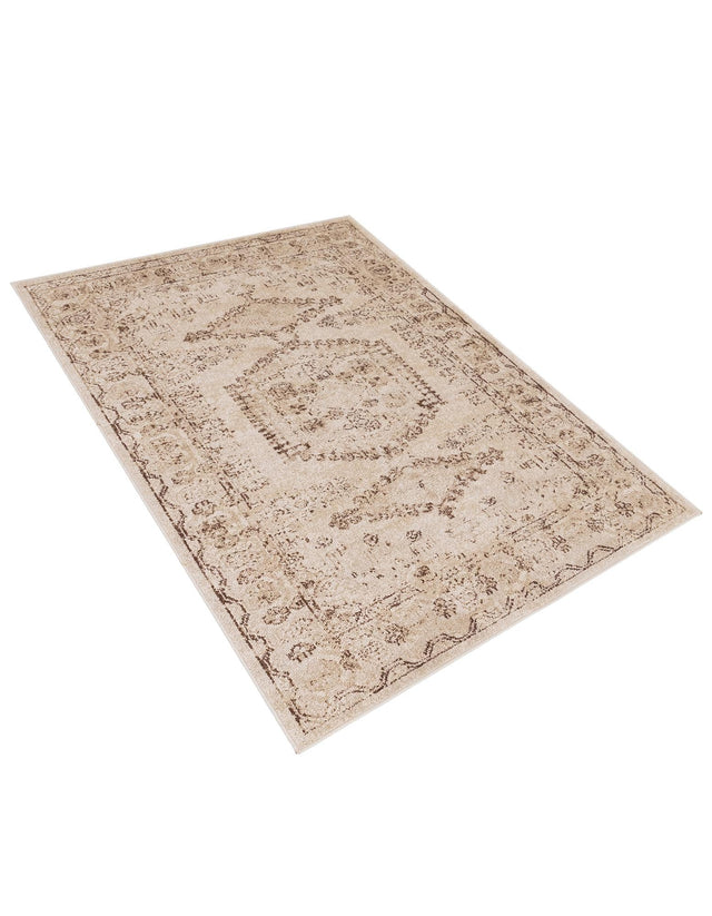 Beige 4' x 6' Utopia Rectangle Area Rug Traditional Vintage Persian Inspired Vivid Color Durable Carpet for Unique Interiors for Sale at Rug Engine