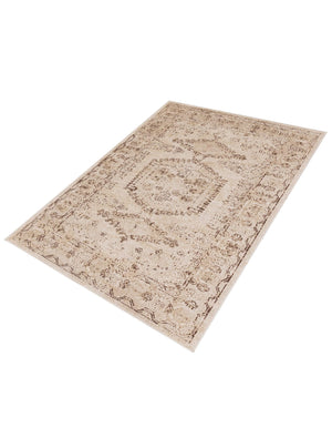 Beige 4' x 6' Utopia Rectangle Area Rug Traditional Vintage Persian Inspired Vivid Color Durable Carpet for Unique Interiors for Sale at Rug Engine