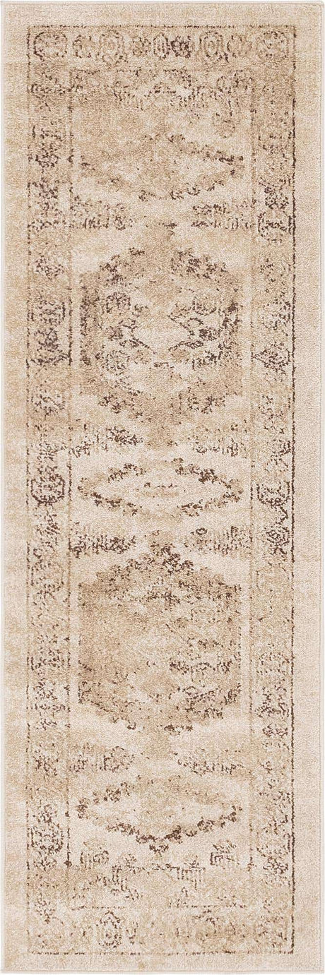 Beige 2' x 6' Utopia Runner Area Rug Traditional Vintage Persian Inspired Vivid Color Durable Carpet for Unique Interiors for Sale at Rug Engine
