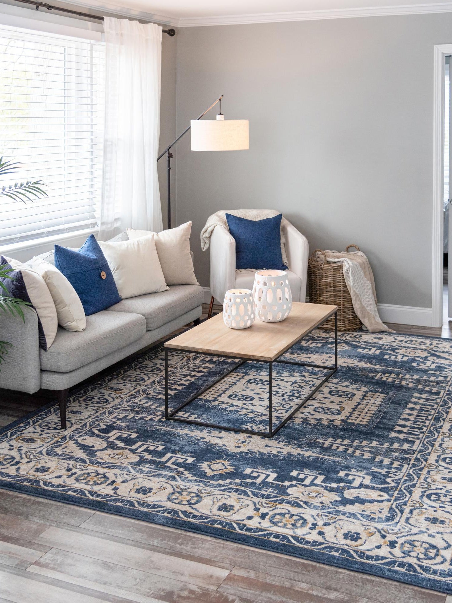 Dark Blue 2' 2 x 3' 1 Utopia Rectangle Area Rug Traditional Vintage Persian Inspired Vivid Color Durable Carpet for Unique Interiors for Sale at Rug Engine